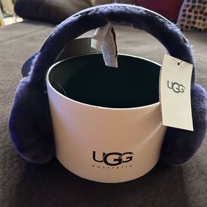 UGG unique Plush deep Purple Earmuffs, women’s O/S, NWT, Brand new
